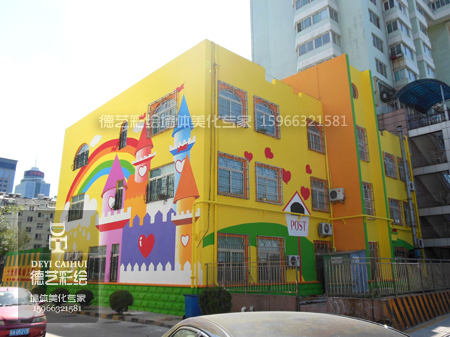 济南大地明珠幼儿园墙体彩绘